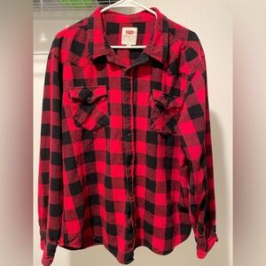 Levi’s plaid flannel shirt. Size XXL.